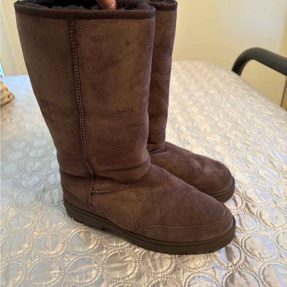 Ugg Brown Winter Boots- Bailey Button Boot - image 4